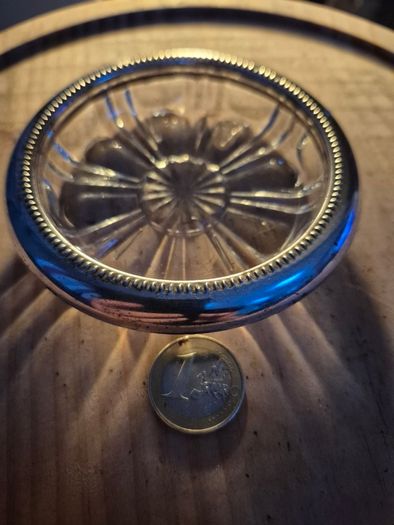 Vintage Crystal Coaster/ Ashtray