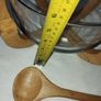Vintage Beechwood stand, servers and Glass Salad bowl Image 2