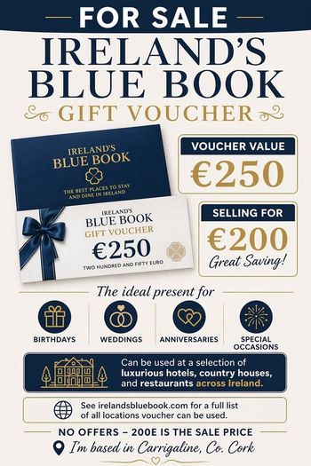 irelands bluebook 250e gift voucher
