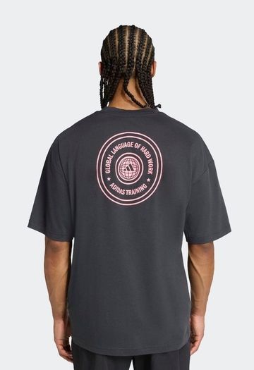ADIDAS Training Grey Graphic T-Shirt XL