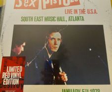 SEALED/NEW.    RED vinyl -  Sex Pistols - Live in the USA vinyl LP- Atlanta,  January 5,  1978
