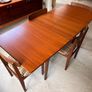 Mid century teak extension dining table and chairs vintage retro Image 6