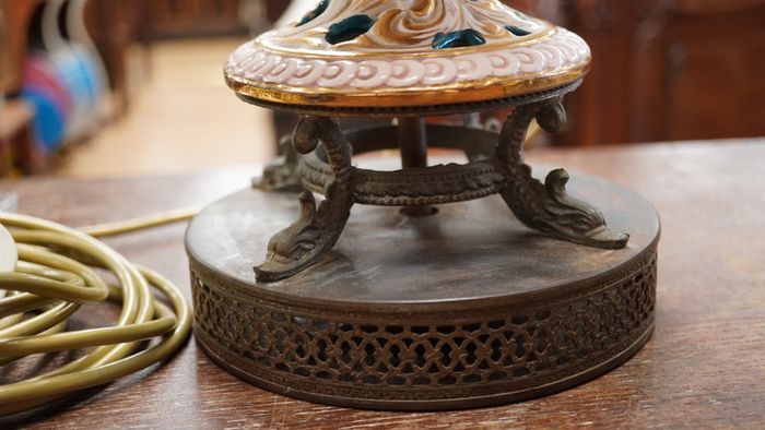 Pair of Mid-Century Italian Capodimonte Angel Table Lamps