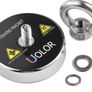 160 Kg (353 LB) Pull Force N35 Super Strong Powerful Round Neodymium Magnet for Magnet Fishing and Retrieving in River (FREE POSTAGE) Image 3