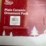 Plain Ceramic Christmas Ornament Pack Image 4