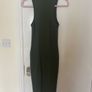 Zara Body-Con Ribbed Dress in Green/khaki Image 2