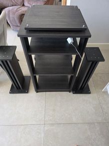 Hi Fi rack with Led  + speaker standing