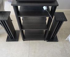 Hi Fi rack with Led  + speaker standing