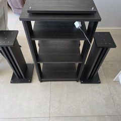 Hi Fi rack with Led  + speaker standing