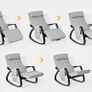 Rocking Chair with Removable Side Pocket, Rocking Chair Flexible Birch Image 2