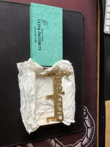 Solid brass key holder