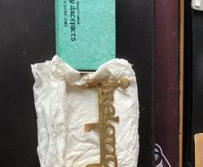 Solid brass key holder