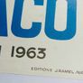 Original Mid Century 1963 Grand Prix d'Europe Monaco poster Image 6