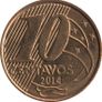 25 Centavos + 10 Centavos Coin, Brazil Image 3