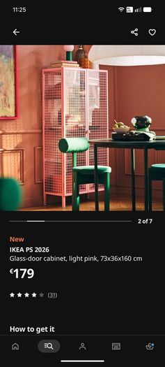 Sold out IKEA PS 2026 glass cabinet