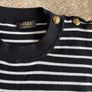 Black and White Striped Top Image 3