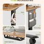 Electric Height Adjustable Standing Desk, 100x60cm Sit Stand Desk with Cable Tray, Hook and Storage Pocketse, Stand Up Desk with Memory Controller for Home Office Image 7