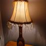 vintage wooden lamp Image 10