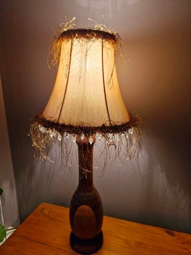 vintage wooden lamp