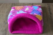 Large Guinea pig tunnel wired - pink hearts