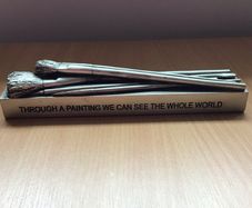 Painters Quote ornament " Though a Painting we can see the whole World " Art Teacher Gift