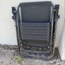 2 black recliner garden chairs Image 6