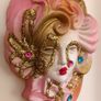 Venetian Style Porcelain Wall Hanging Mask Image 2