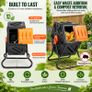 70L Garden Compost Tumbler 360 deg Rotating Outdoor Composter Bin, 18.5 Gallon Image 2
