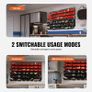 Wall-Mounted Storage Bins Organiser, 48-Bin Parts Rack for Screws, Nuts, Bolts, Nails & Small Tools, Black and Red Image 5
