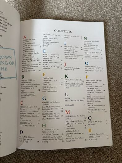 Dr. Fegg's Encyclopaedia of All World Knowledge Book signed by Michael Palin