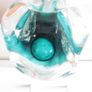 Murano Turquoise and Clear Glass Vase "The Lovers" Image 7