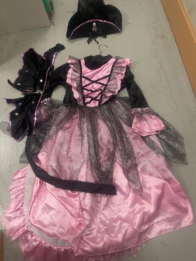 girls dress set pirate hat and belt