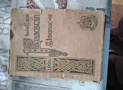 Irish Franciscan Almanac for the year 1926 book. lots of advertisements, Postage Available or Collection