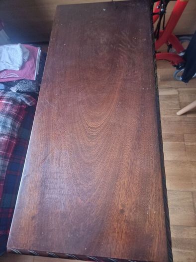 Hall Table Mahogany with carved edge/legs