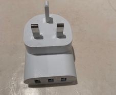 Ikea Koppla 3-port Usb Wall Charger - 17w / 3.4a (uk Plug, White)