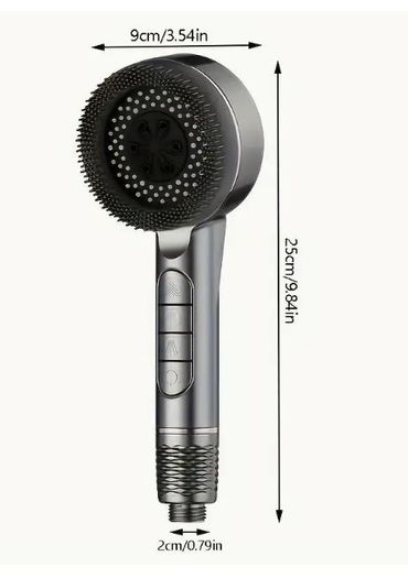 High-Pressure Filtered Shower Head - Wall-Mounted, new, unopened.