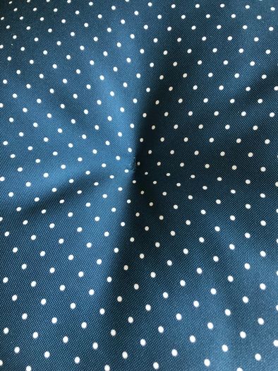 Polka Dot Round Cushions With Ties x2