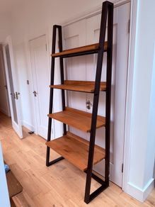 John Lewis ladder bookcase - Oak, metal, industrial style