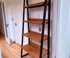 John Lewis ladder bookcase - Oak, metal, industrial style