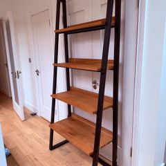John Lewis ladder bookcase - Oak, metal, industrial style
