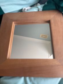 Mirror -Habitat Solid Hardwood Square Wall Mirror (40cm x 40cm)