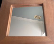 Mirror -Habitat Solid Hardwood Square Wall Mirror (40cm x 40cm)