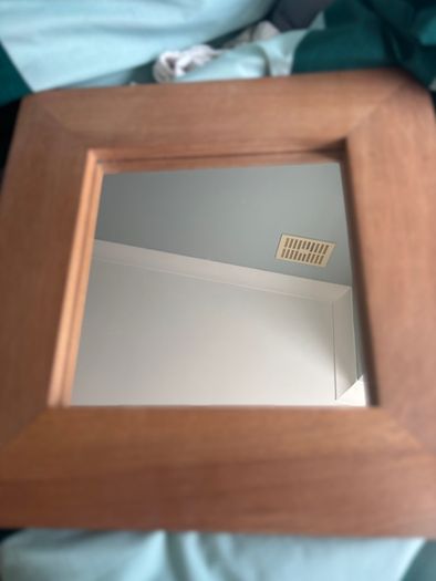 Mirror -Habitat Solid Hardwood Square Wall Mirror (40cm x 40cm)