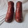 ecco  brown leather boots Size 4 eu 37 zip up in excellent condition Image 2