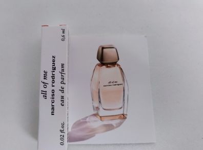 BNIP All of Me Narciso Rodriguez Eau De Perfume Miniature Sample