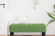 Bench Light green 113 x 57 x 39 cm Velvet