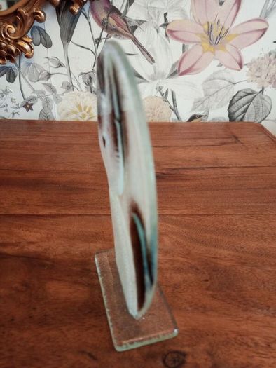 Studio Art Fused Glass Cat