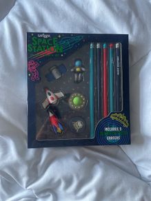 Smiggle- Space Station Eraser and Pencil Set