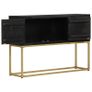 Sideboard Black and Gold 110x30x75 cm Image 4