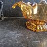 amber glass centrepiece vintage retro Image 3